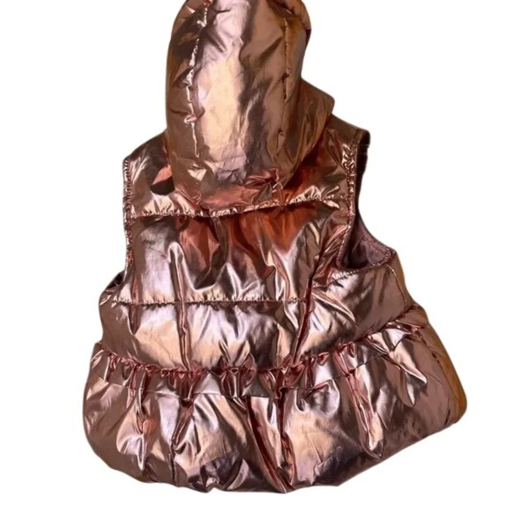 BCBGirls Metallic Pink Puffer Vest,‎ 2T